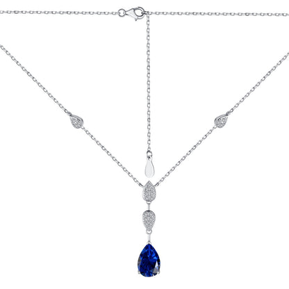 [Luxe Jewelry]Dazzling Pear Cut Necklace