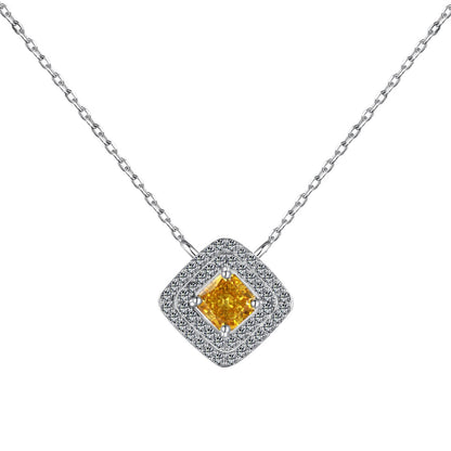 [Luxe Jewelry]Sparkling Asscher Cut Necklace