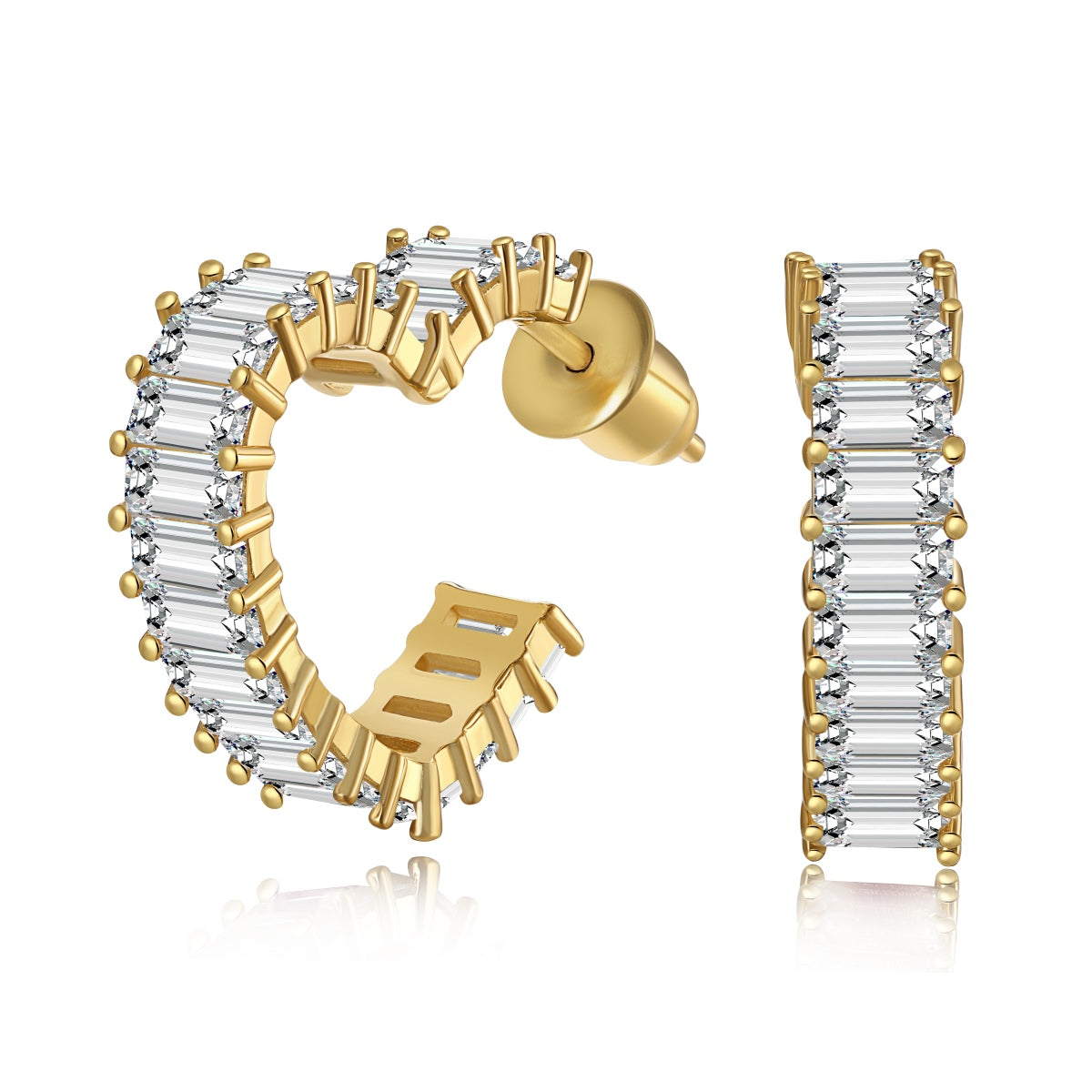 [Luxe Jewelry]Radiant Heart Cutout Earrings