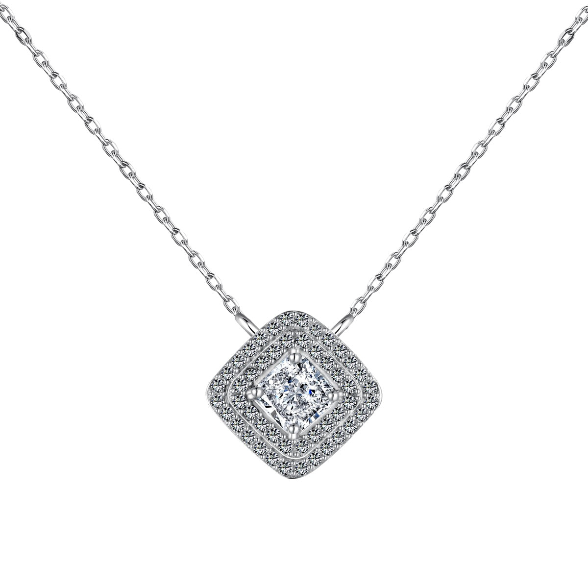 [Luxe Jewelry]Sparkling Asscher Cut Necklace
