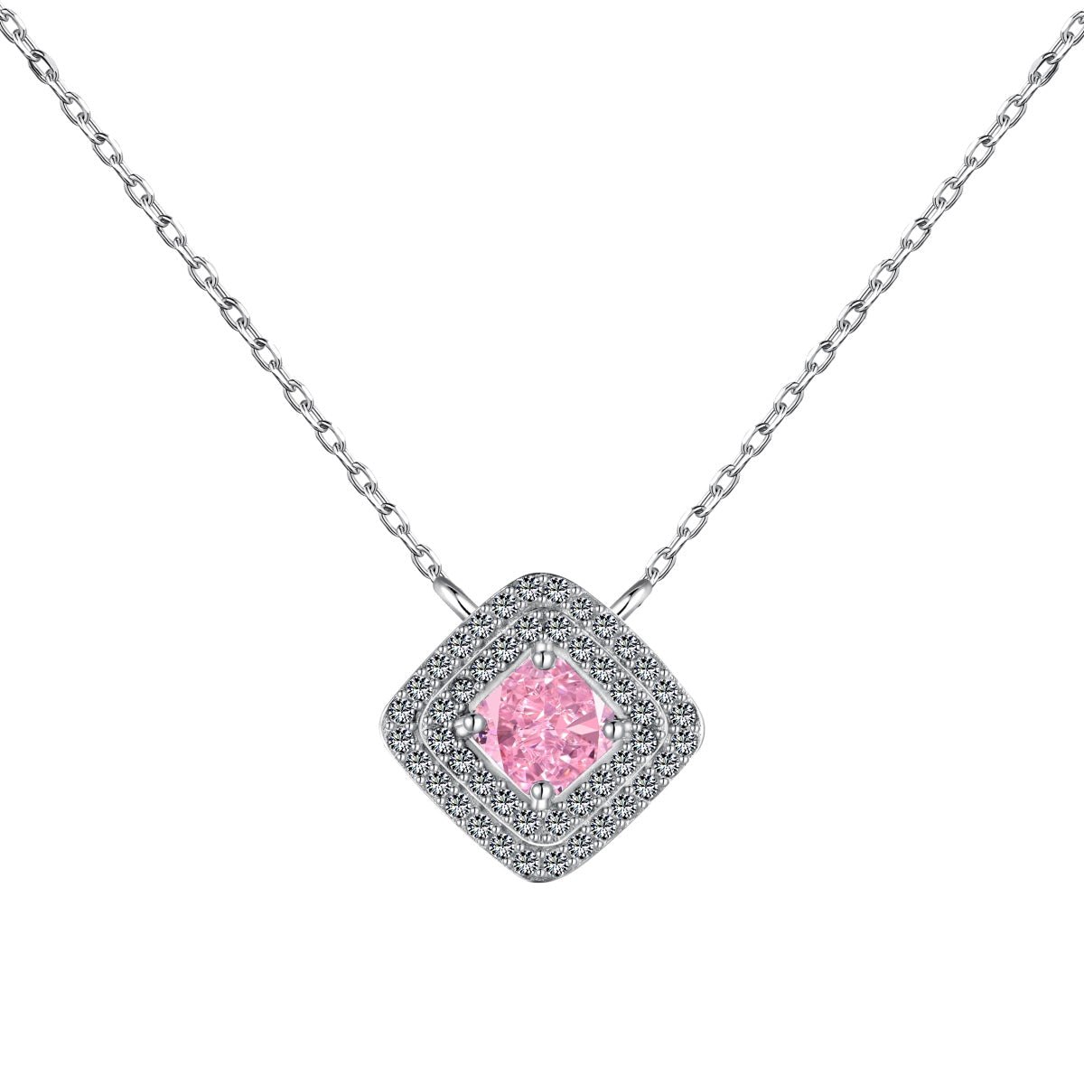 [Luxe Jewelry]Sparkling Asscher Cut Necklace