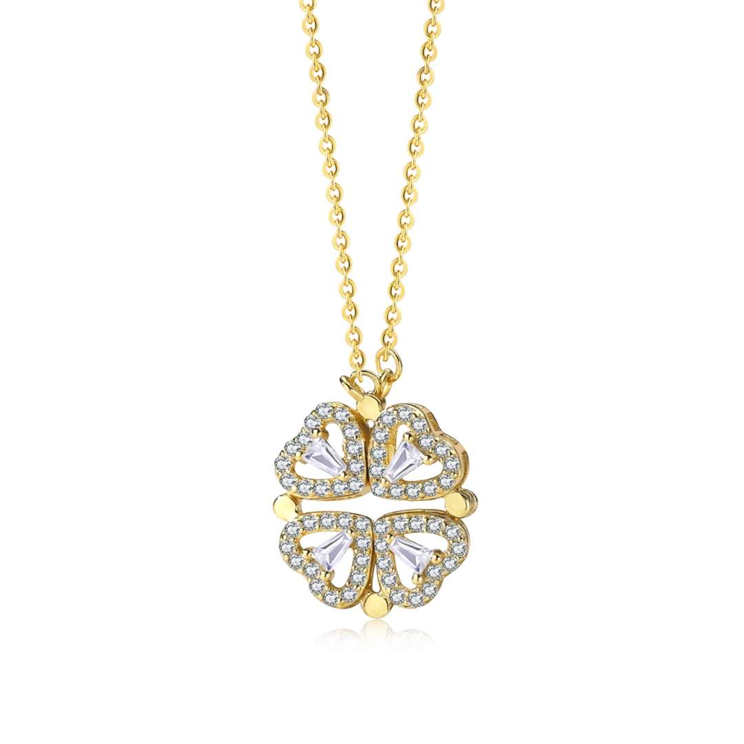[Luxe Jewelry]Ornate Heart Cut Flower Shape Necklace