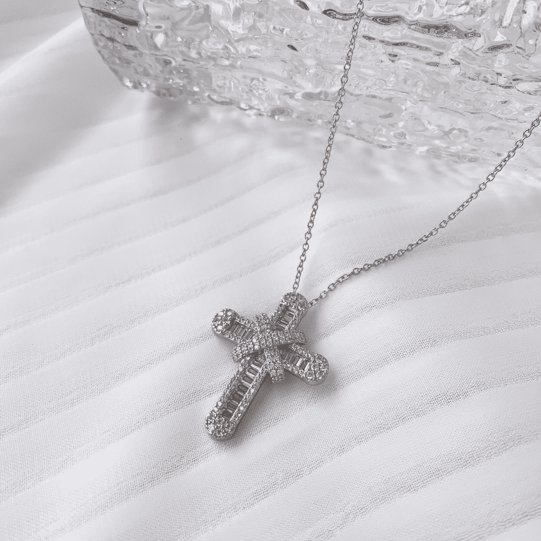 [Luxe Jewelry]Gypsophila With Dimonds Necklace
