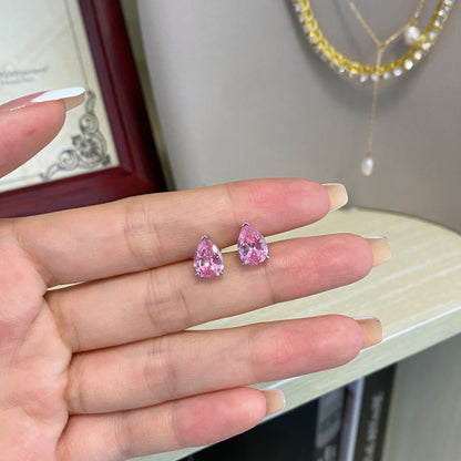 [Luxe Jewelry]Ornate Water Drop Shape Earrings