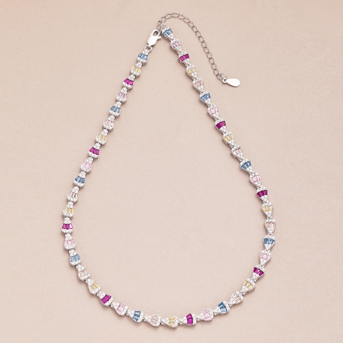[Luxe Jewelry]Radiant Colorful Rainbow Necklace