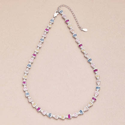 [Luxe Jewelry]Radiant Colorful Rainbow Necklace