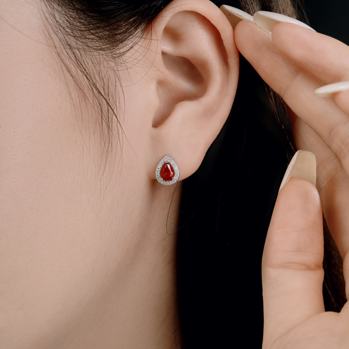 [Luxe Jewelry]Luxurious Water Drop Shape Earrings