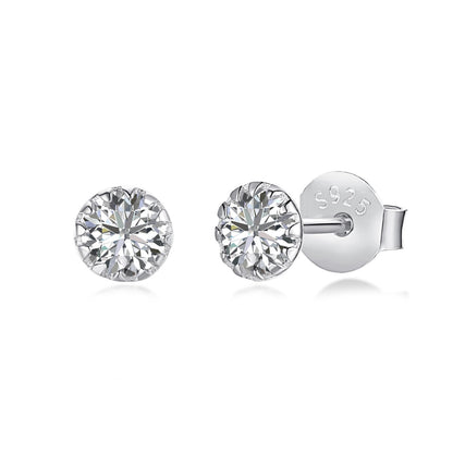[Luxe Jewelry]Sparkling Colorful Round Shape Earrings