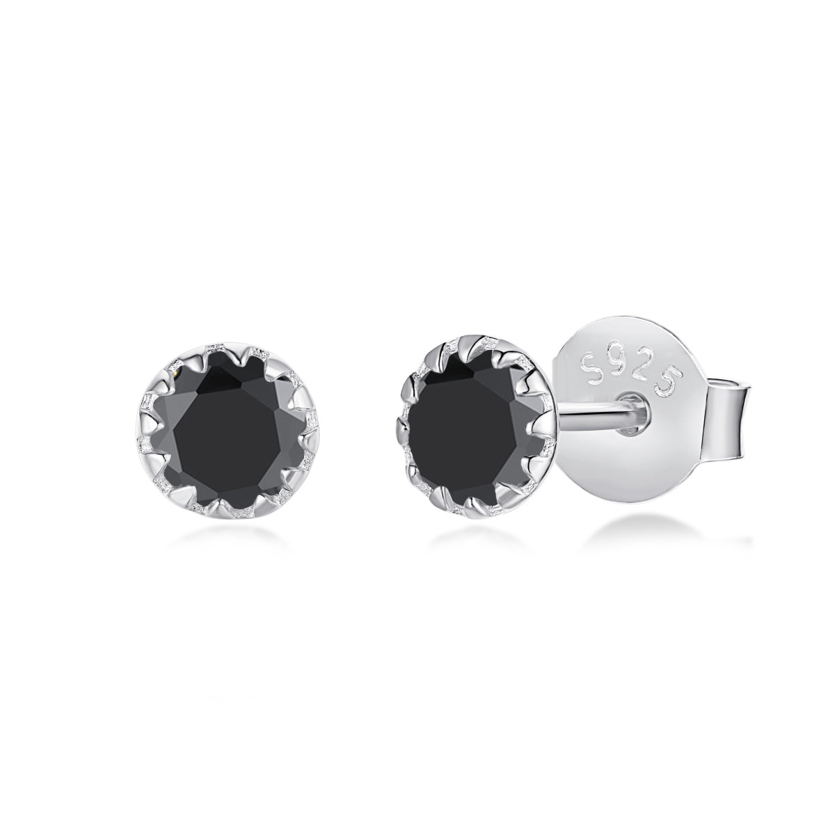 [Luxe Jewelry]Sparkling Colorful Round Shape Earrings