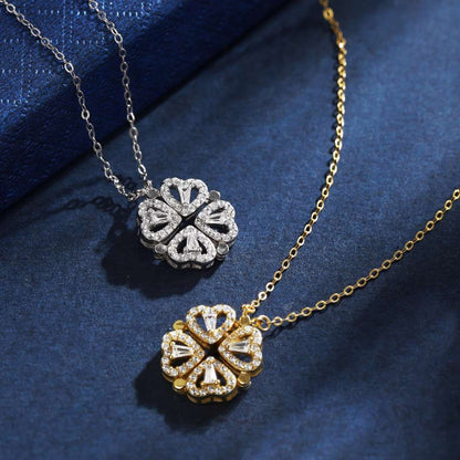 [Luxe Jewelry]Ornate Heart Cut Flower Shape Necklace