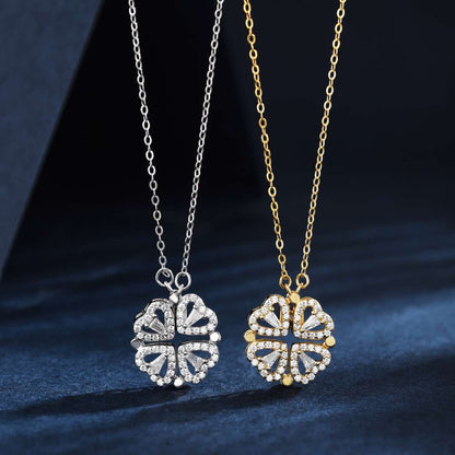 [Luxe Jewelry]Ornate Heart Cut Flower Shape Necklace