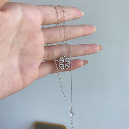 [Luxe Jewelry]Ornate Heart Cut Flower Shape Necklace