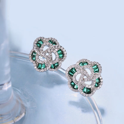 [Luxe Jewelry]Exquisite Flower Shape Daily Earrings