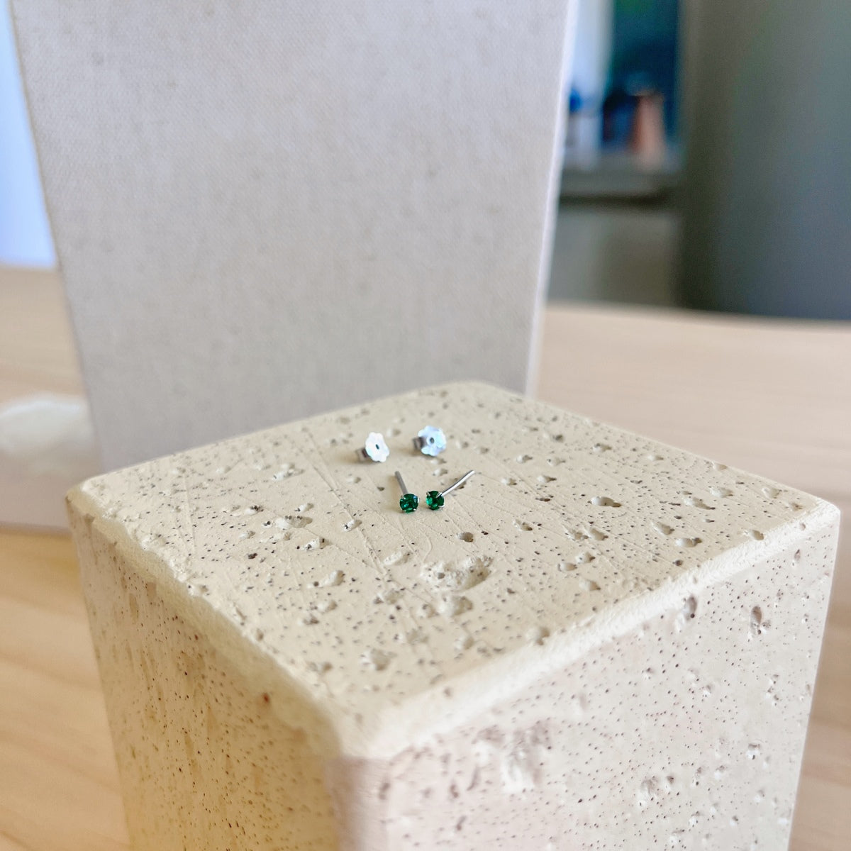 [Luxe Jewelry]Delicate Solitaire Earrings