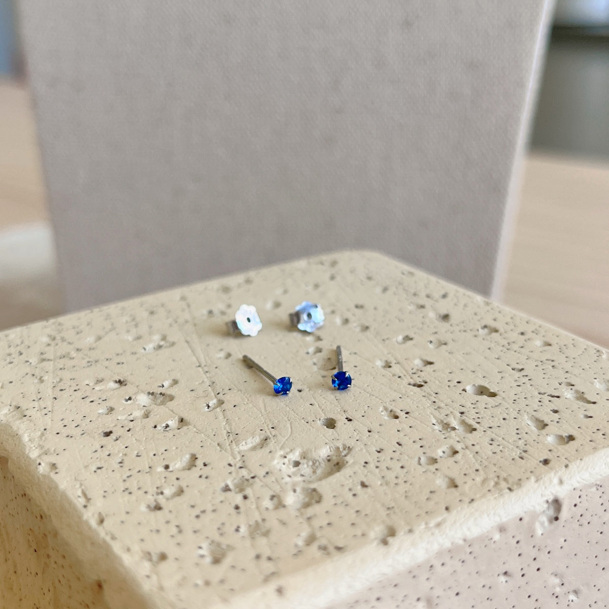 [Luxe Jewelry]Delicate Solitaire Earrings