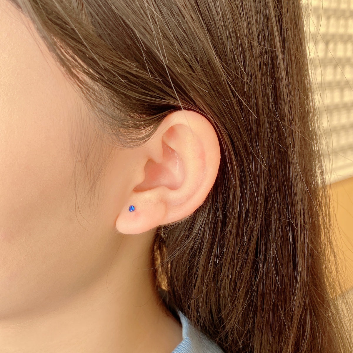 [Luxe Jewelry]Delicate Solitaire Earrings