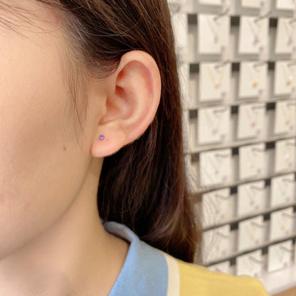 [Luxe Jewelry]Delicate Solitaire Earrings