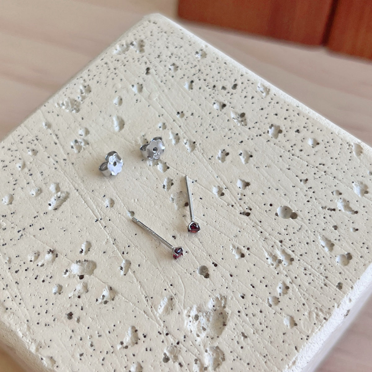 [Luxe Jewelry]Delicate Solitaire Earrings