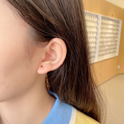 [Luxe Jewelry]Delicate Solitaire Earrings