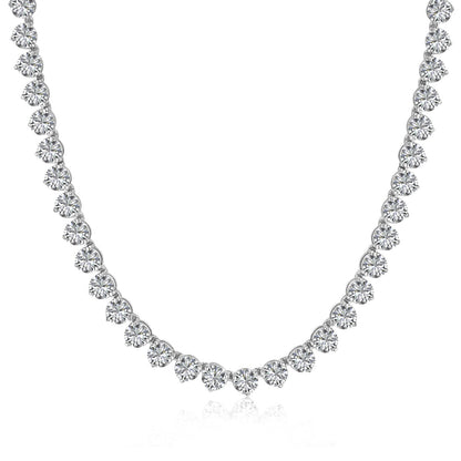 [Luxe Jewelry]Ornate Heart Cut Tennis Necklace
