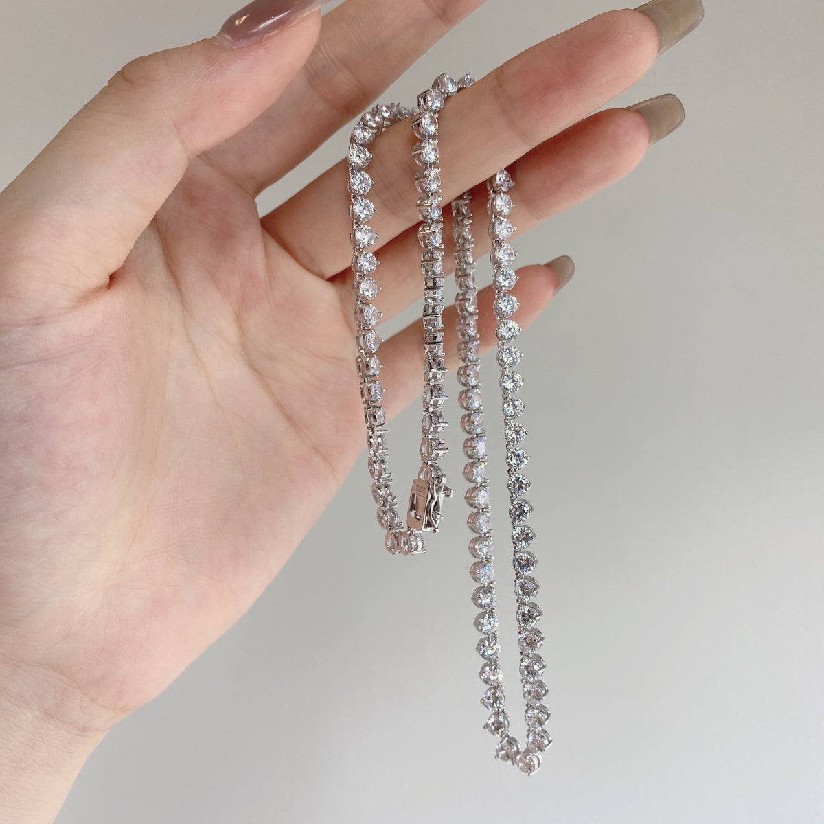 [Luxe Jewelry]Ornate Heart Cut Tennis Necklace