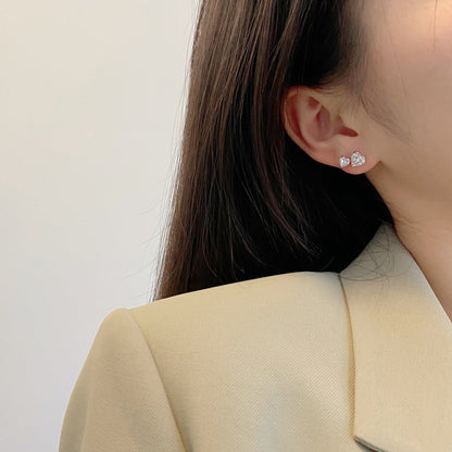 [Luxe Jewelry]Double Heart-Shape Classic Princess Style Earrings