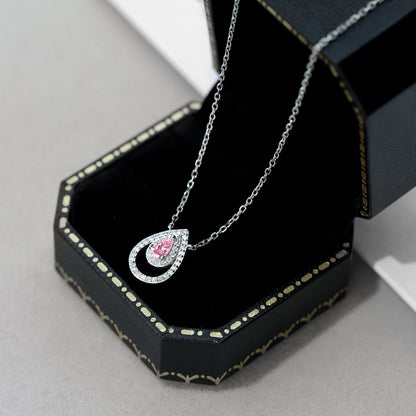 [Luxe Jewelry]Sparkling Pear Cut Necklace