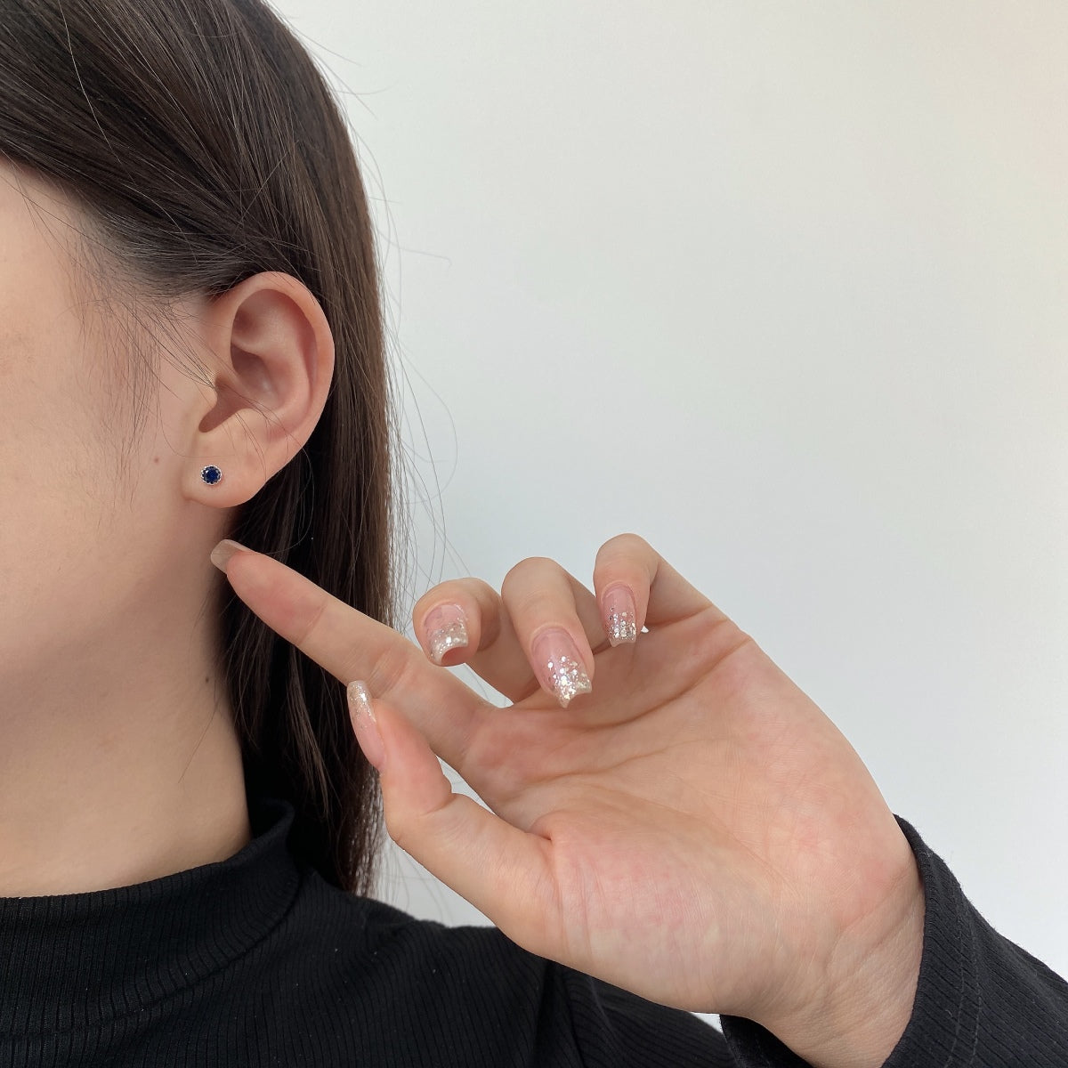[Luxe Jewelry]Sparkling Colorful Round Shape Earrings