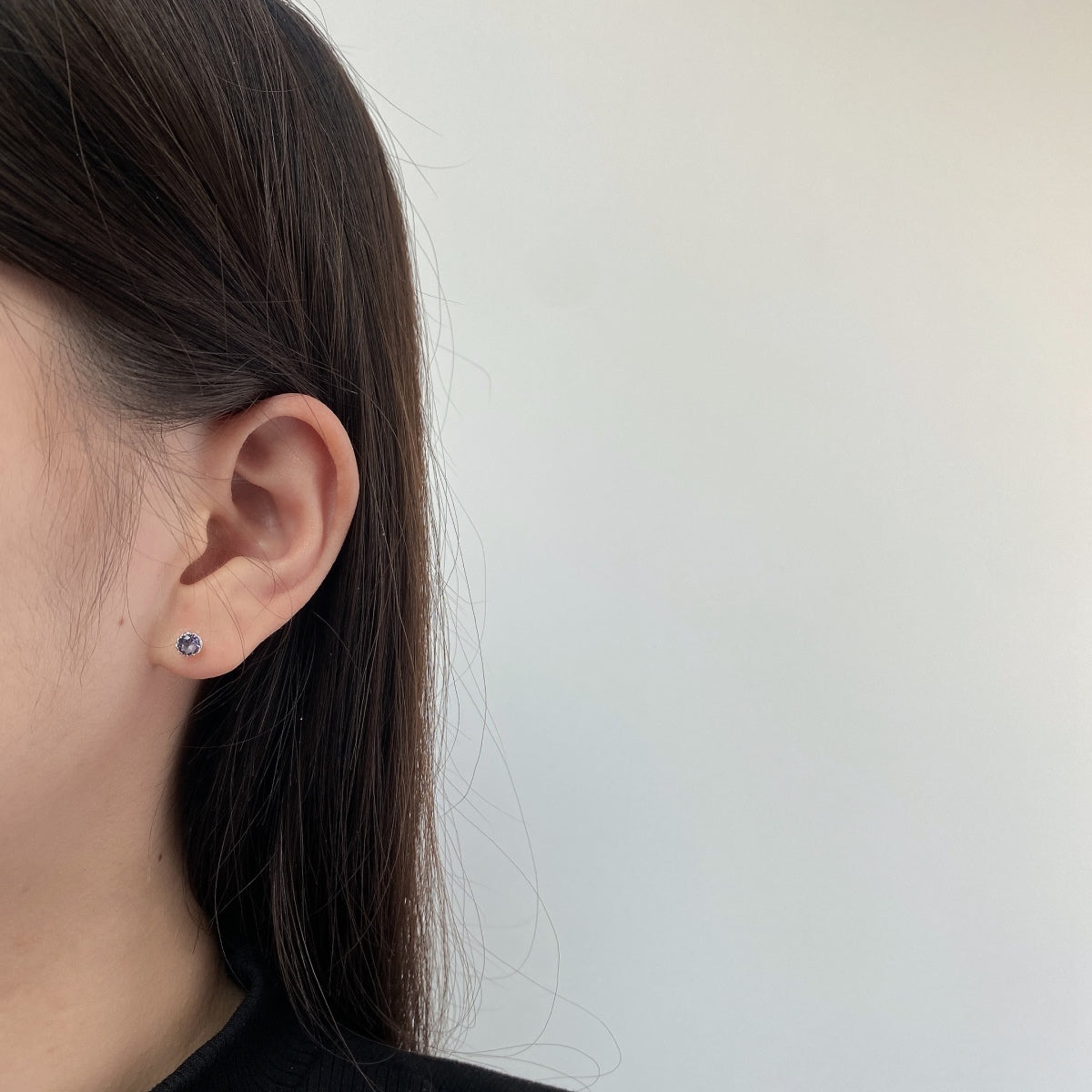 [Luxe Jewelry]Sparkling Colorful Round Shape Earrings