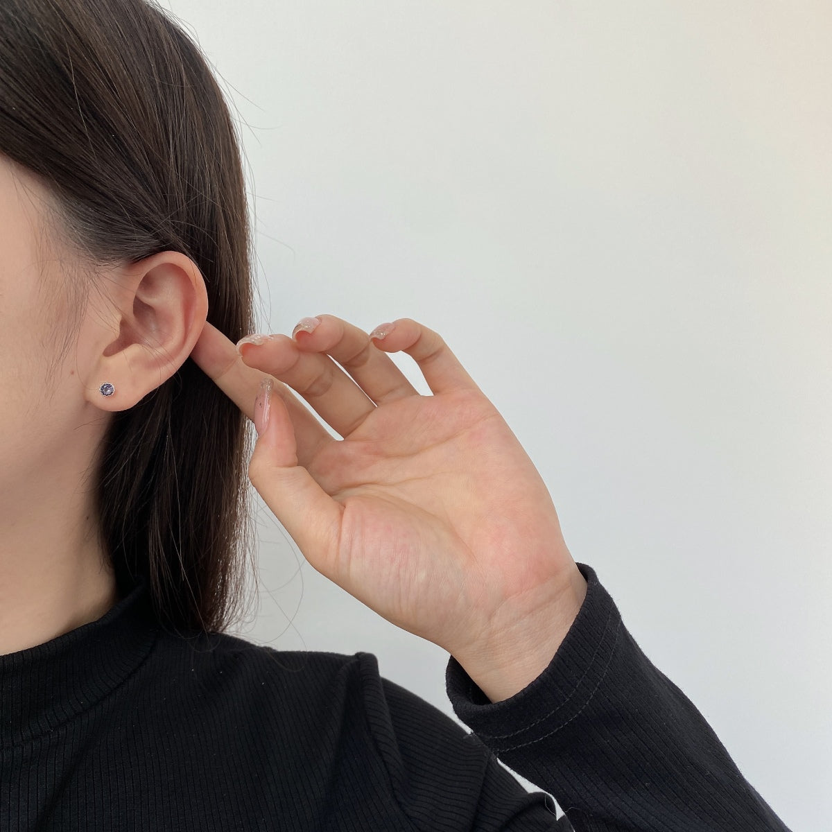 [Luxe Jewelry]Sparkling Colorful Round Shape Earrings