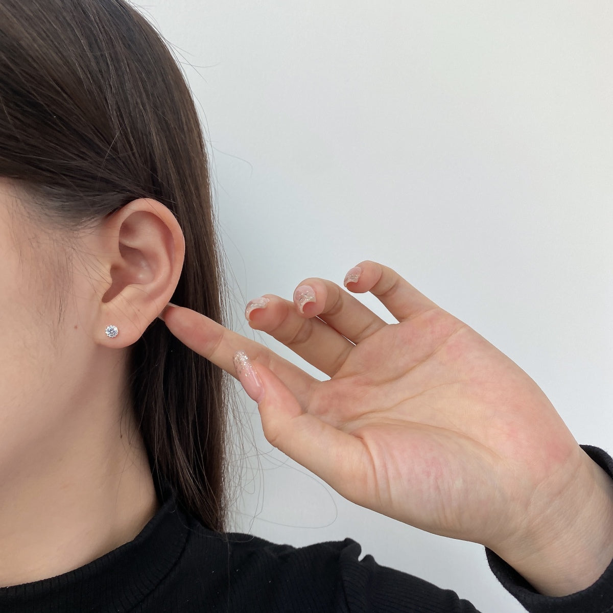 [Luxe Jewelry]Sparkling Colorful Round Shape Earrings
