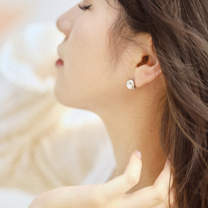 [Luxe Jewelry]Dainty Bread Pearl Earrings