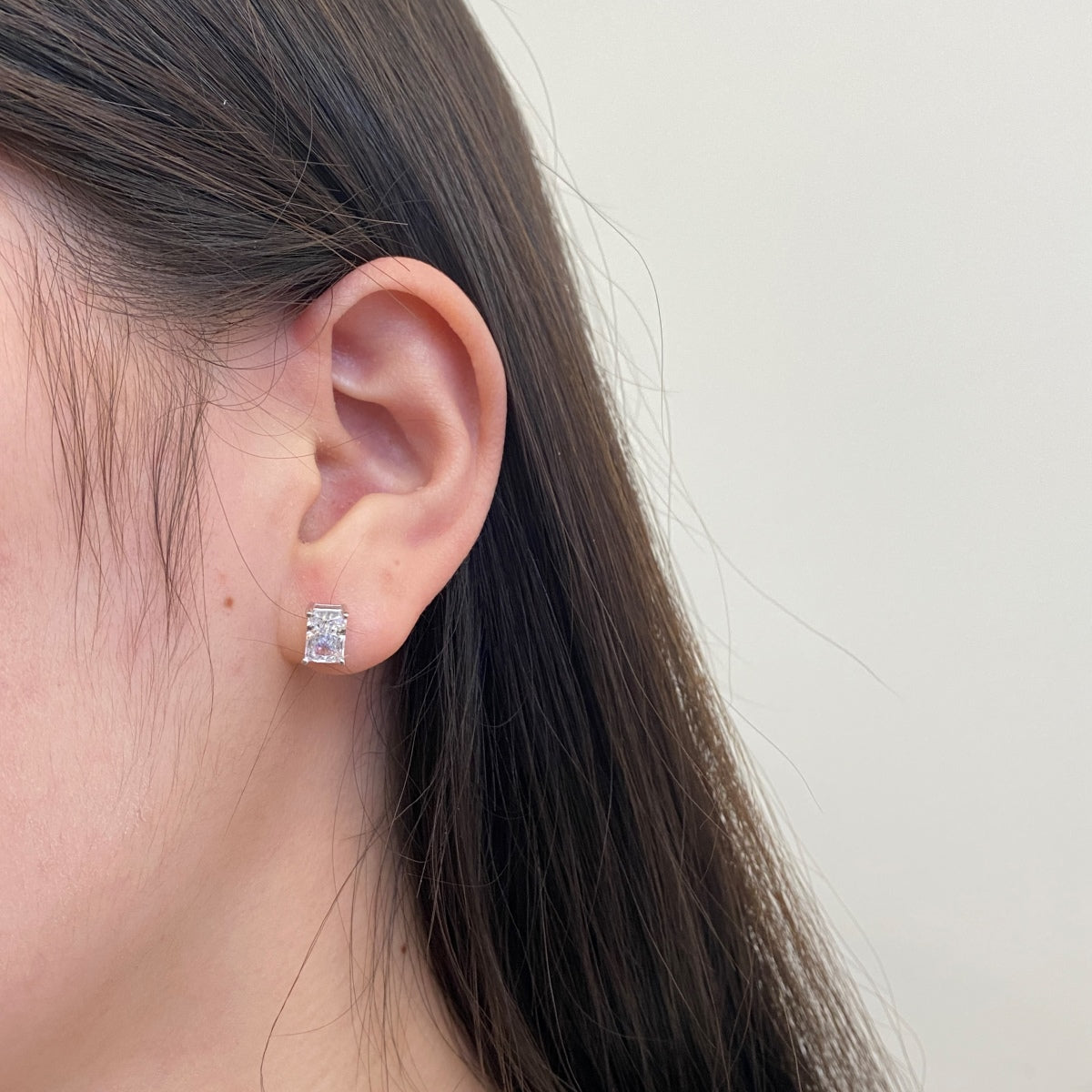 [Luxe Jewelry]Radiant Luxurious Princess Cut Daily Earrings
