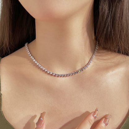 [Luxe Jewelry]Ornate Heart Cut Tennis Necklace
