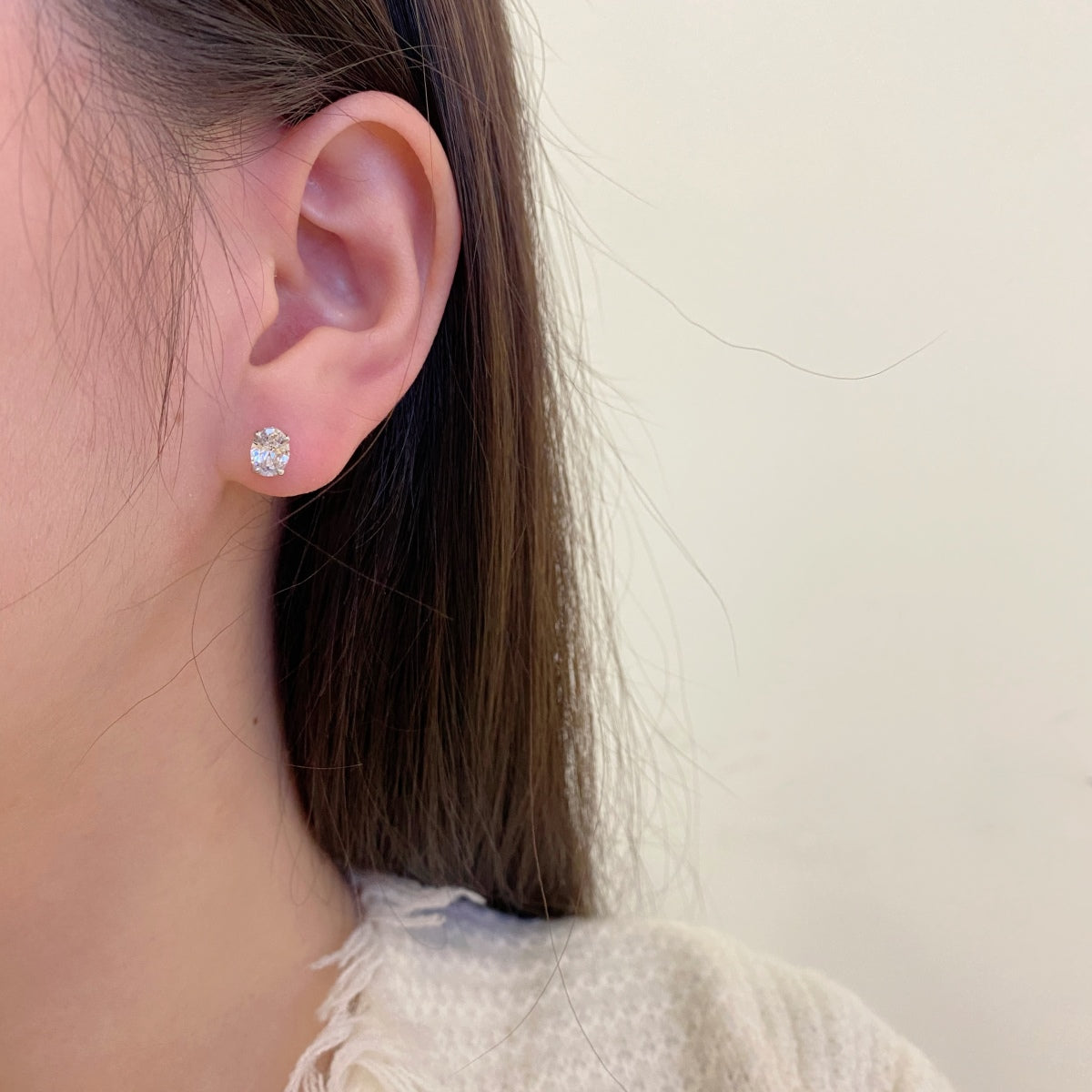 [Luxe Jewelry]Oval Classic Dignified Elegant Earrings