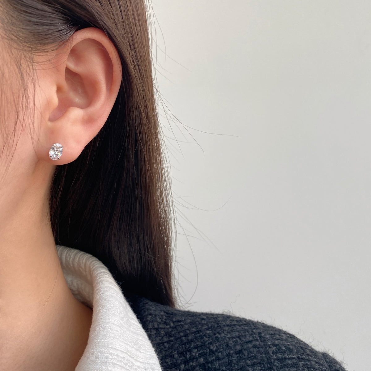 [Luxe Jewelry]Oval Classic Dignified Elegant Earrings