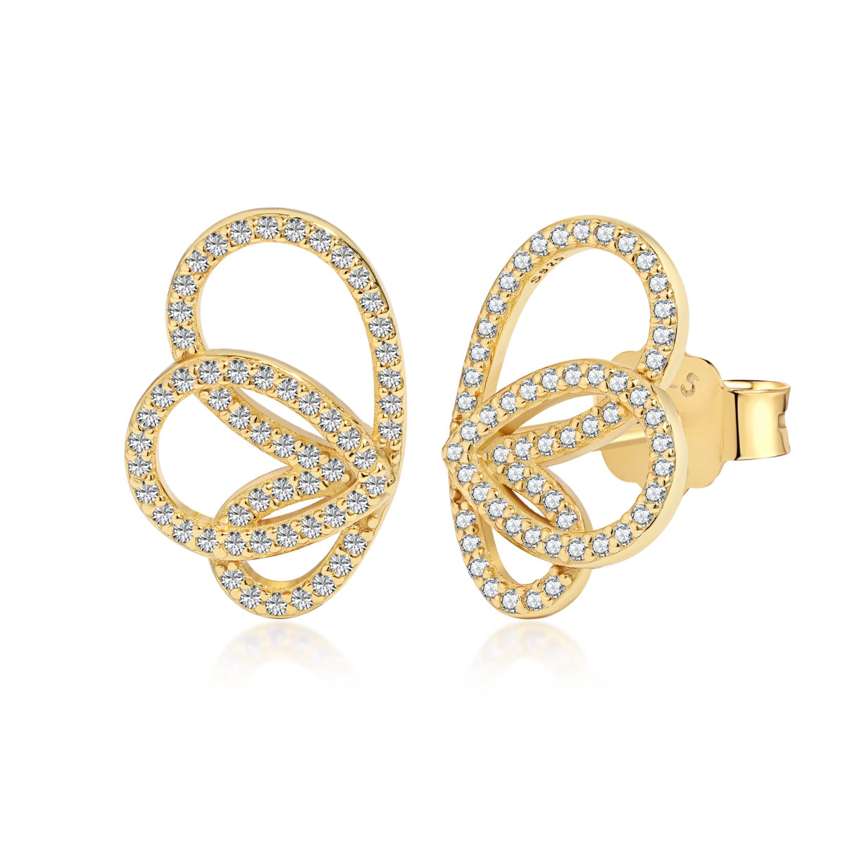 [Luxe Jewelry]Exquisite Butterfly Shape Earrings