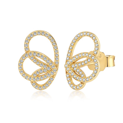 [Luxe Jewelry]Exquisite Butterfly Shape Earrings