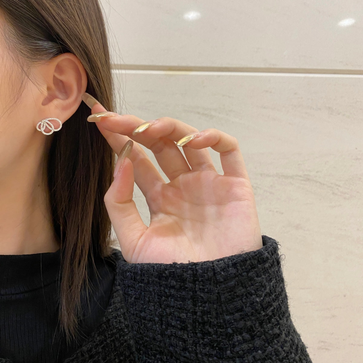 [Luxe Jewelry]Exquisite Butterfly Shape Earrings