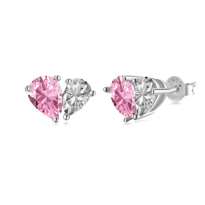 [Luxe Jewelry]Dazzling Elegant Heart Cut Lover Earrings