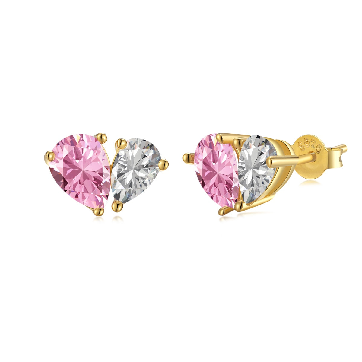 [Luxe Jewelry]Dazzling Elegant Heart Cut Lover Earrings