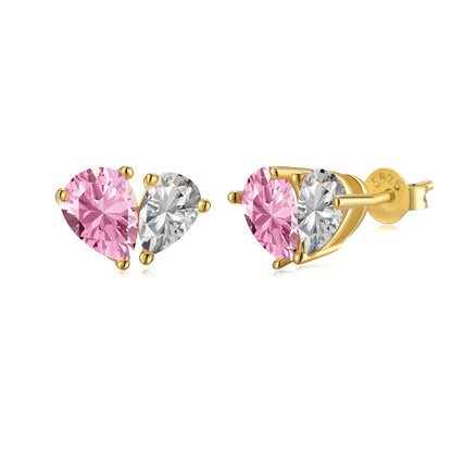 [Luxe Jewelry]Dazzling Elegant Heart Cut Lover Earrings