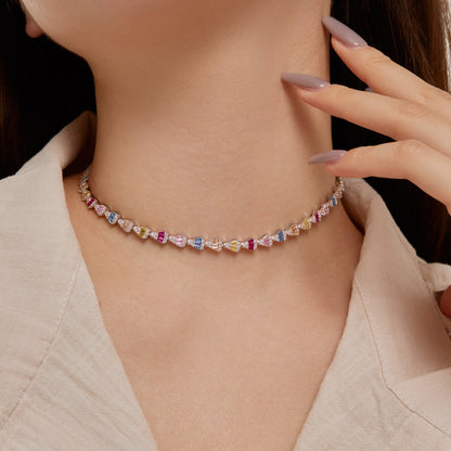 [Luxe Jewelry]Radiant Colorful Rainbow Necklace