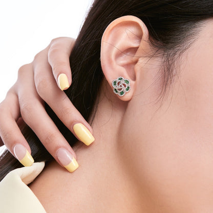 [Luxe Jewelry]Exquisite Flower Shape Daily Earrings