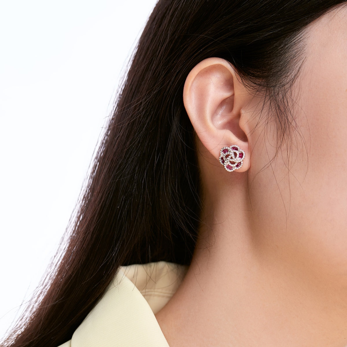 [Luxe Jewelry]Exquisite Flower Shape Daily Earrings