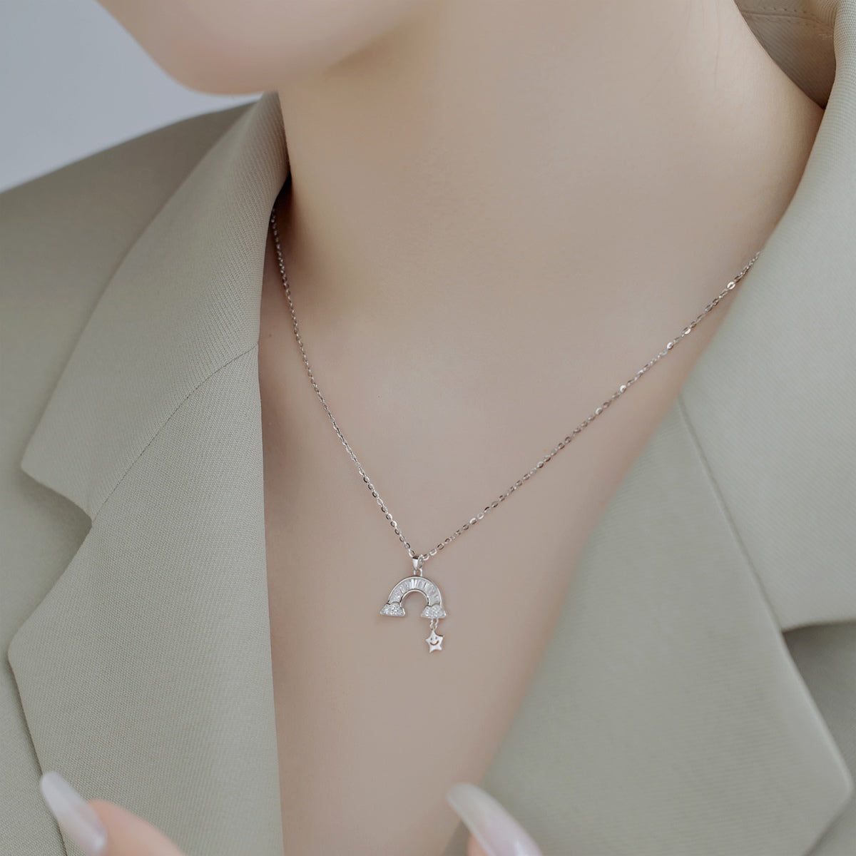 [Luxe Jewelry]Unique Rainbow Star Necklace