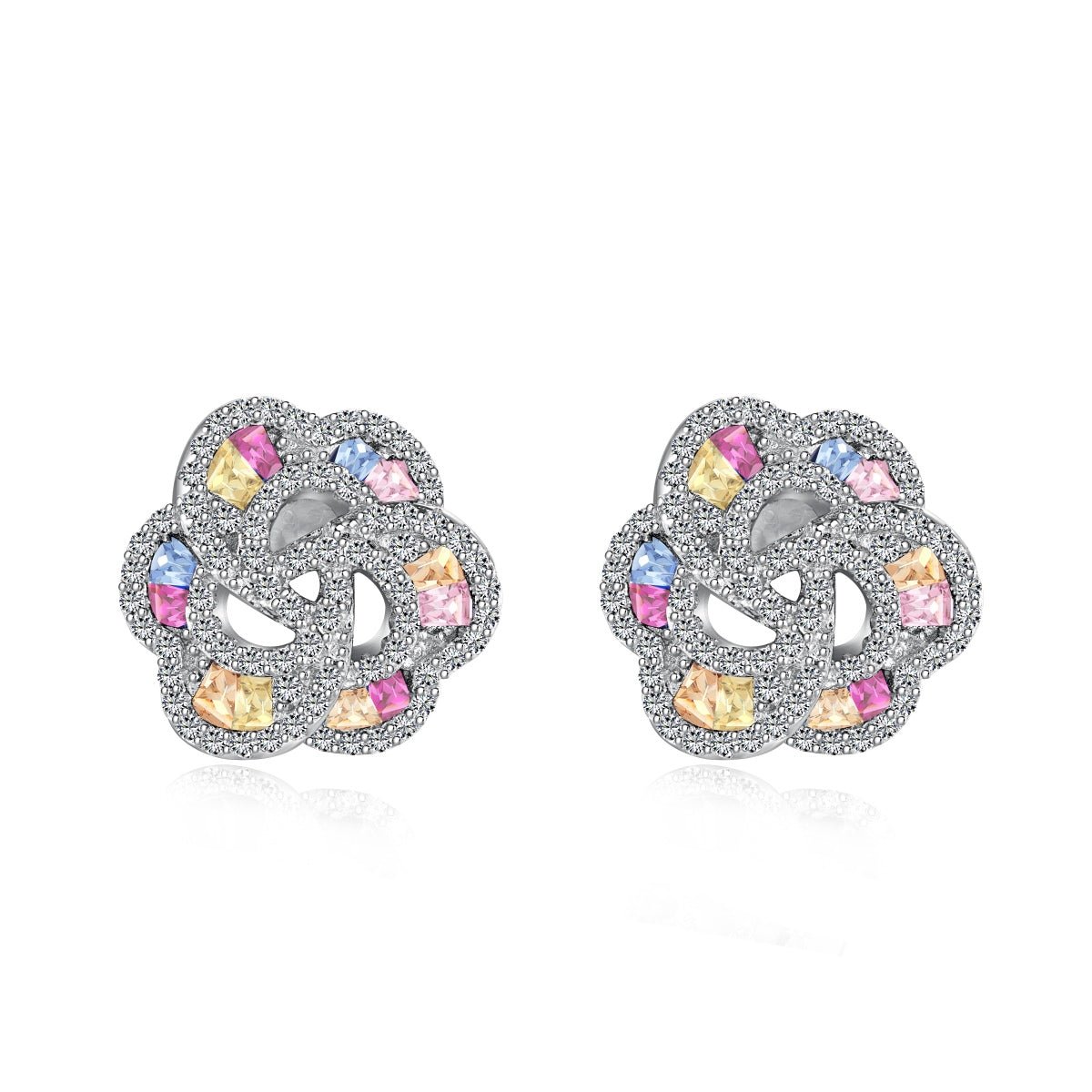 [Luxe Jewelry]Exquisite Flower Shape Daily Earrings