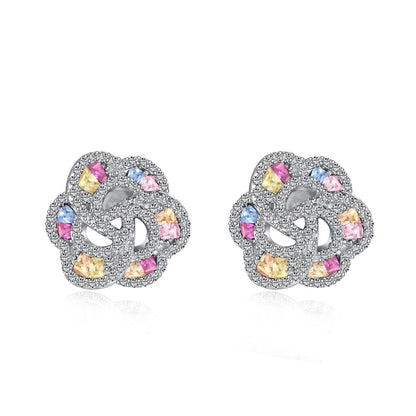 [Luxe Jewelry]Exquisite Flower Shape Daily Earrings