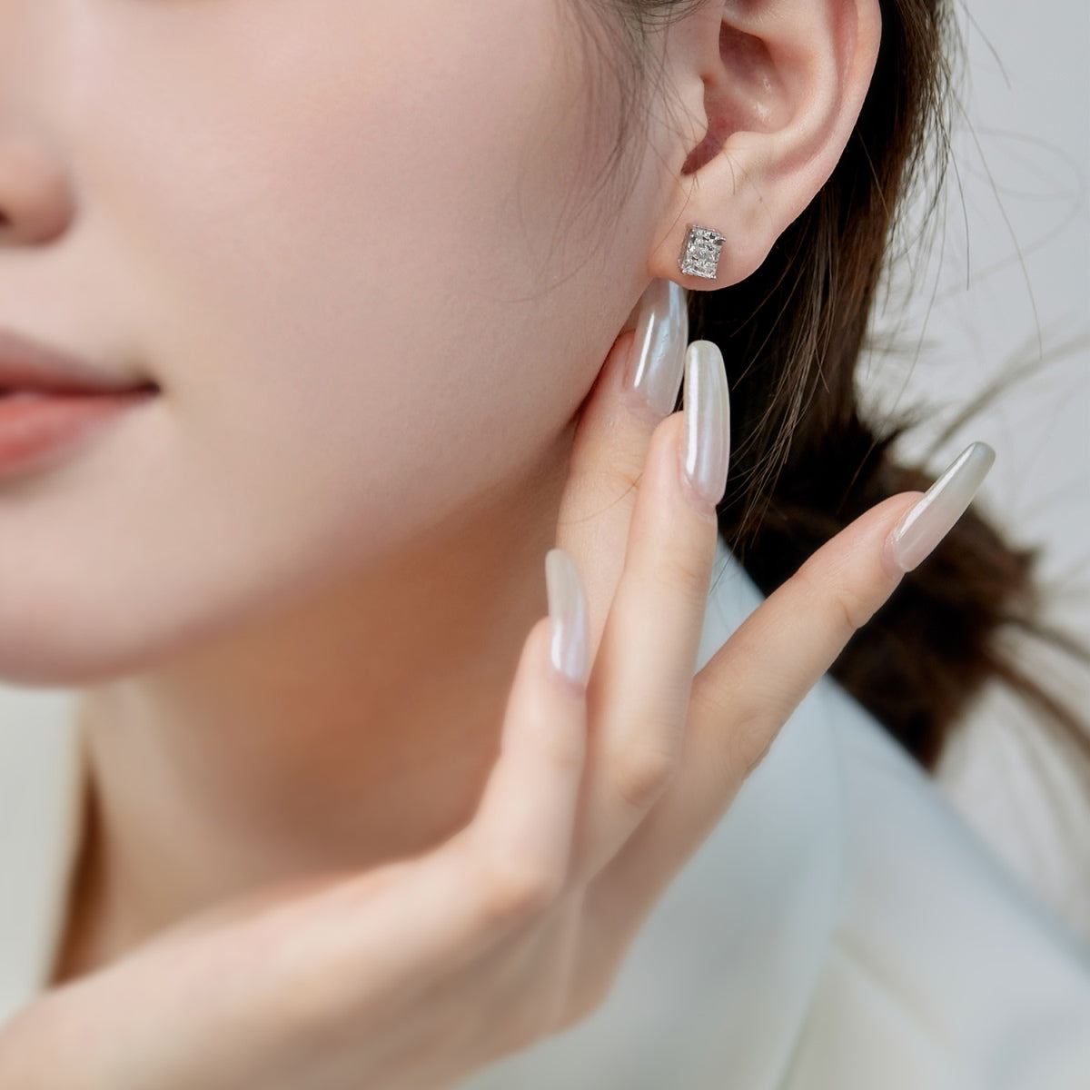 [Luxe Jewelry]Radiant Luxurious Princess Cut Daily Earrings