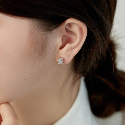 [Luxe Jewelry]Radiant Luxurious Princess Cut Daily Earrings